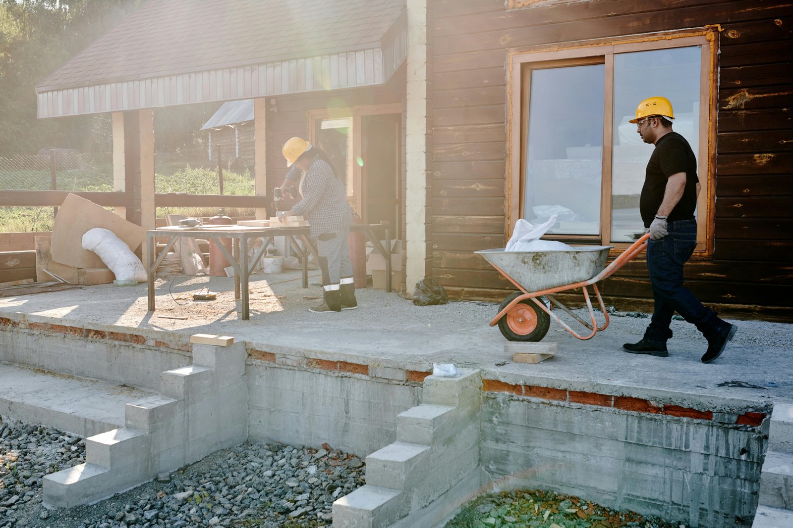 Luxury renovation builder working on Cheshire property